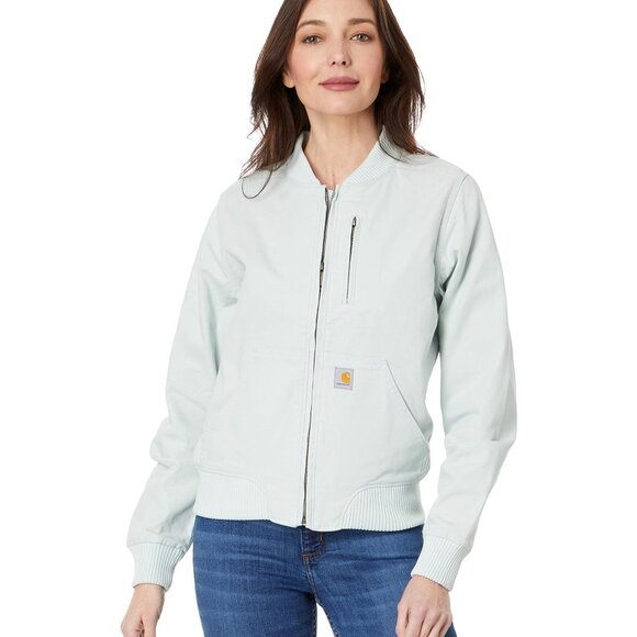 new Carhartt 102524 Rugged Flex® Relaxed Fit Canvas Jacket in dew drop 462sn - Picture 5 of 6